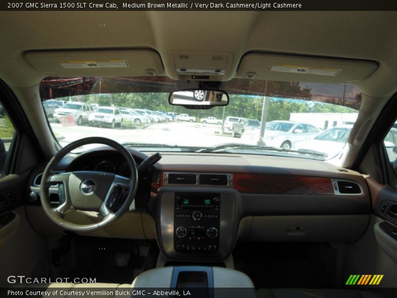 Medium Brown Metallic / Very Dark Cashmere/Light Cashmere 2007 GMC Sierra 1500 SLT Crew Cab