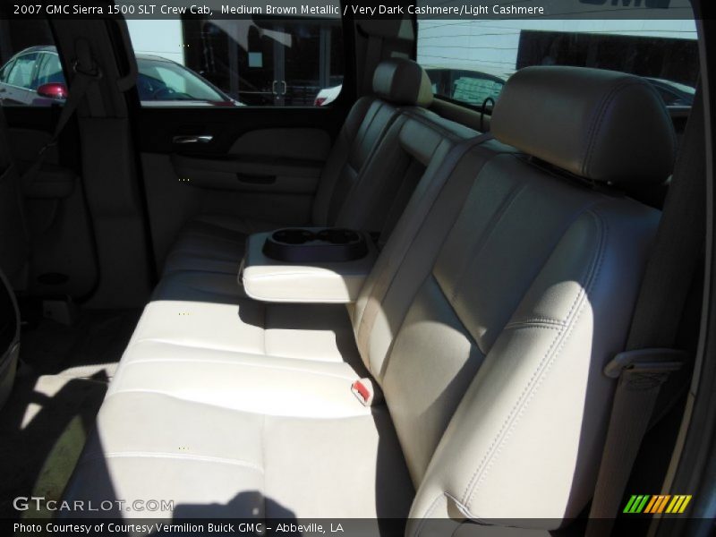Medium Brown Metallic / Very Dark Cashmere/Light Cashmere 2007 GMC Sierra 1500 SLT Crew Cab
