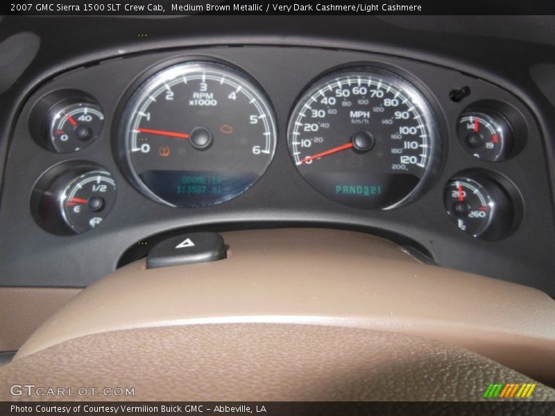 Medium Brown Metallic / Very Dark Cashmere/Light Cashmere 2007 GMC Sierra 1500 SLT Crew Cab