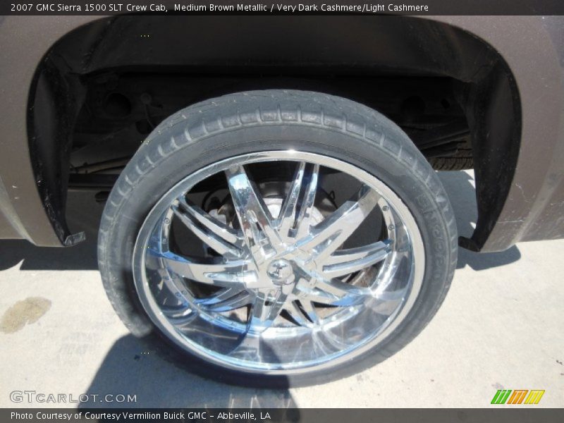 Medium Brown Metallic / Very Dark Cashmere/Light Cashmere 2007 GMC Sierra 1500 SLT Crew Cab