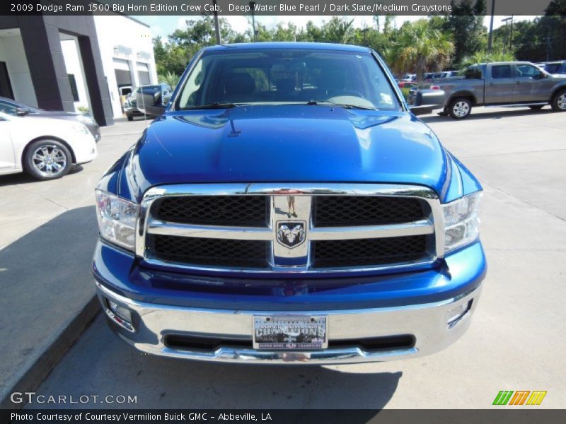 Deep Water Blue Pearl / Dark Slate/Medium Graystone 2009 Dodge Ram 1500 Big Horn Edition Crew Cab