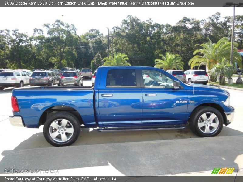 Deep Water Blue Pearl / Dark Slate/Medium Graystone 2009 Dodge Ram 1500 Big Horn Edition Crew Cab