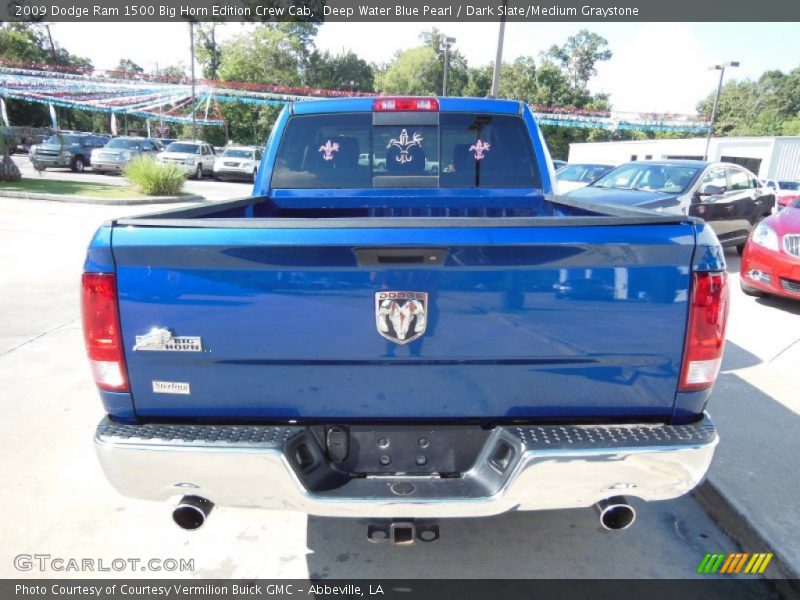 Deep Water Blue Pearl / Dark Slate/Medium Graystone 2009 Dodge Ram 1500 Big Horn Edition Crew Cab