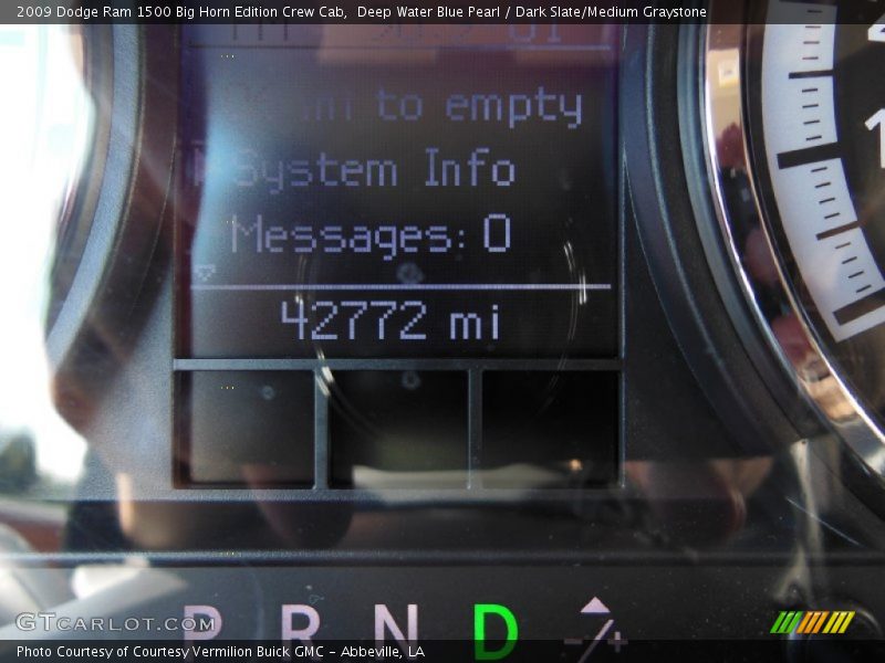 Deep Water Blue Pearl / Dark Slate/Medium Graystone 2009 Dodge Ram 1500 Big Horn Edition Crew Cab