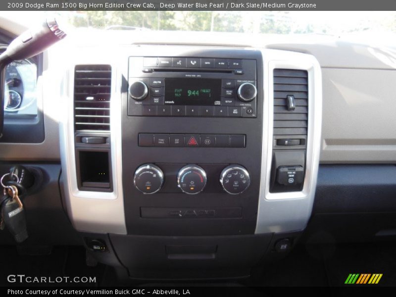 Deep Water Blue Pearl / Dark Slate/Medium Graystone 2009 Dodge Ram 1500 Big Horn Edition Crew Cab