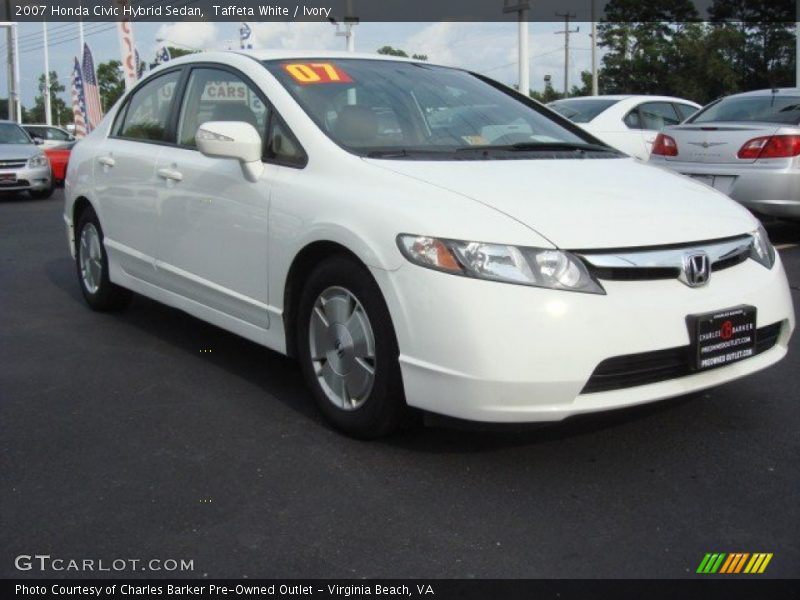 Taffeta White / Ivory 2007 Honda Civic Hybrid Sedan