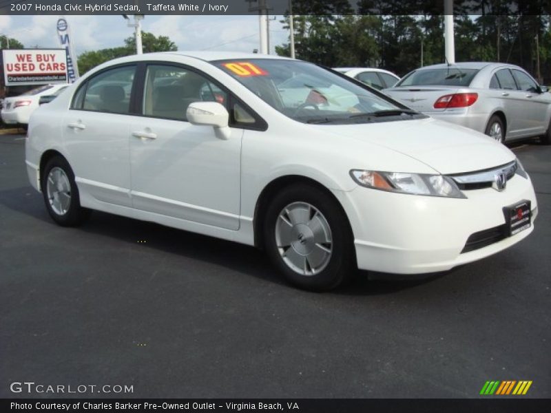 Taffeta White / Ivory 2007 Honda Civic Hybrid Sedan