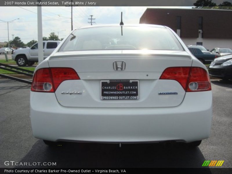 Taffeta White / Ivory 2007 Honda Civic Hybrid Sedan