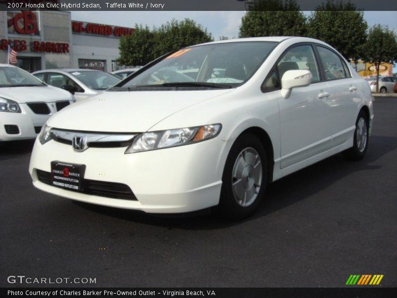 Taffeta White / Ivory 2007 Honda Civic Hybrid Sedan