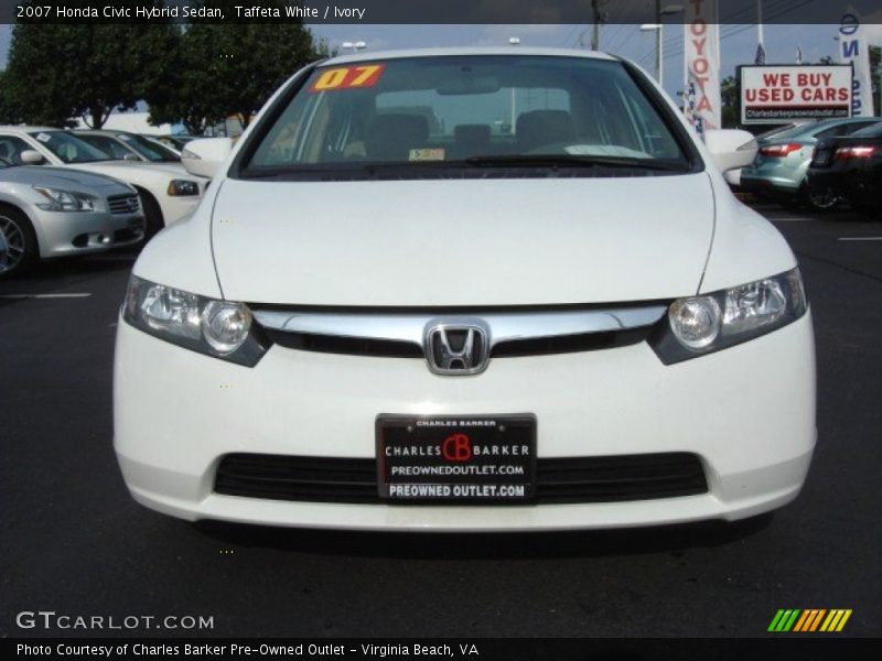 Taffeta White / Ivory 2007 Honda Civic Hybrid Sedan