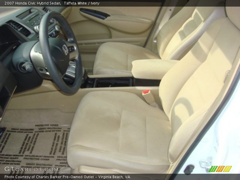 Taffeta White / Ivory 2007 Honda Civic Hybrid Sedan