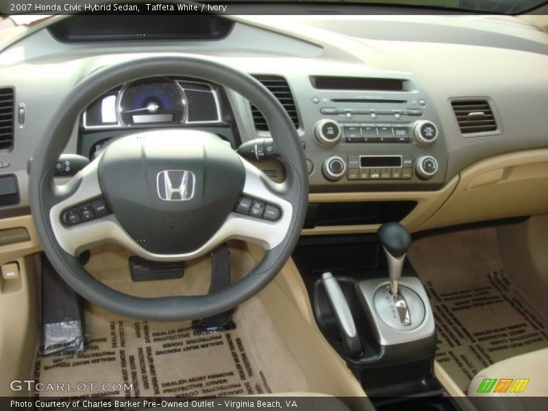 Taffeta White / Ivory 2007 Honda Civic Hybrid Sedan