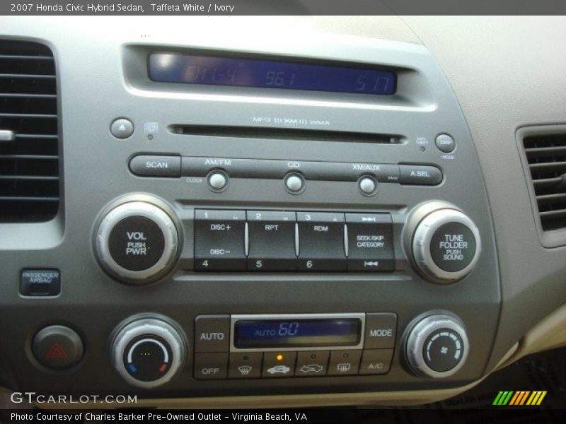 Taffeta White / Ivory 2007 Honda Civic Hybrid Sedan
