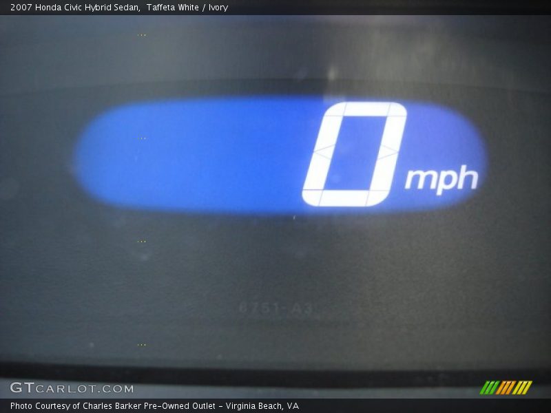Taffeta White / Ivory 2007 Honda Civic Hybrid Sedan