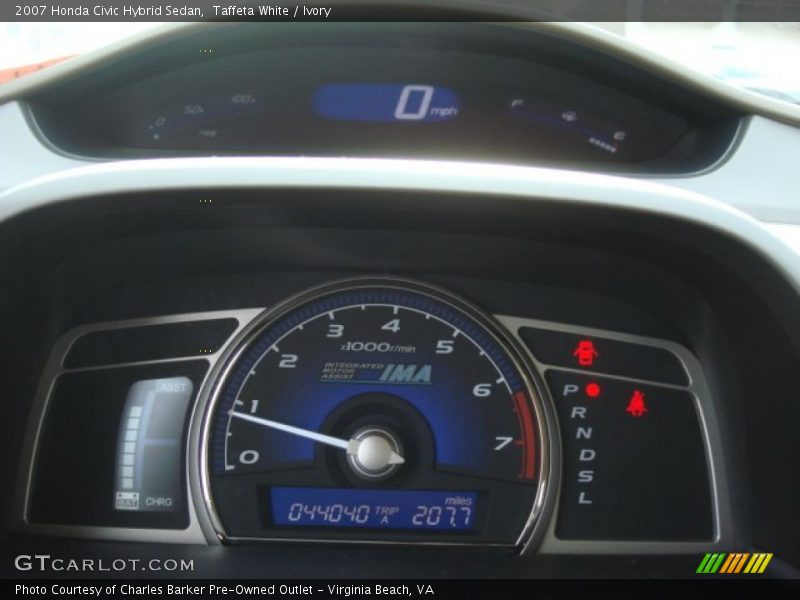 Taffeta White / Ivory 2007 Honda Civic Hybrid Sedan