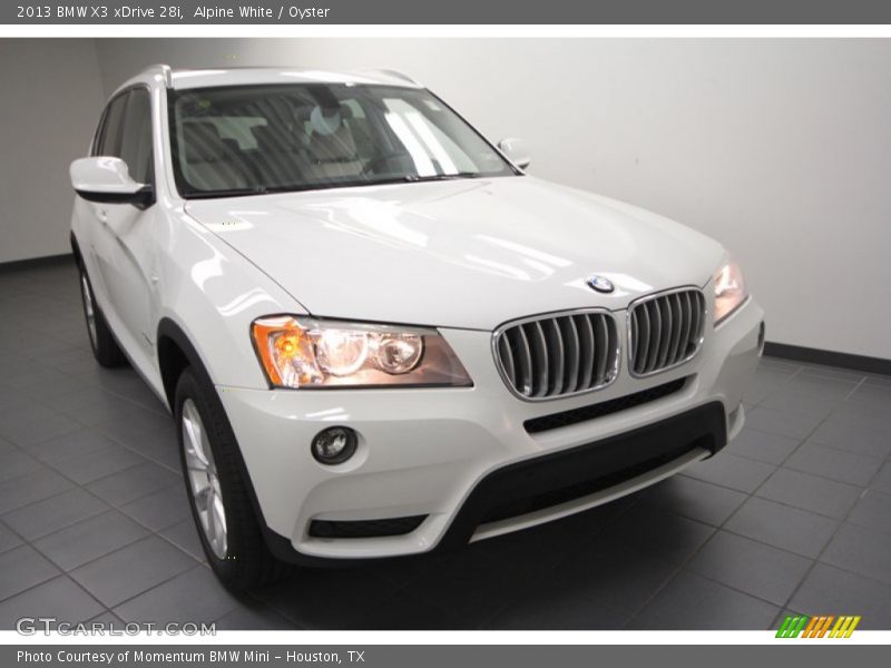 Alpine White / Oyster 2013 BMW X3 xDrive 28i