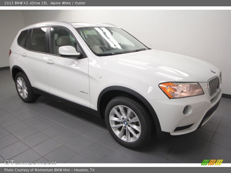 Alpine White / Oyster 2013 BMW X3 xDrive 28i