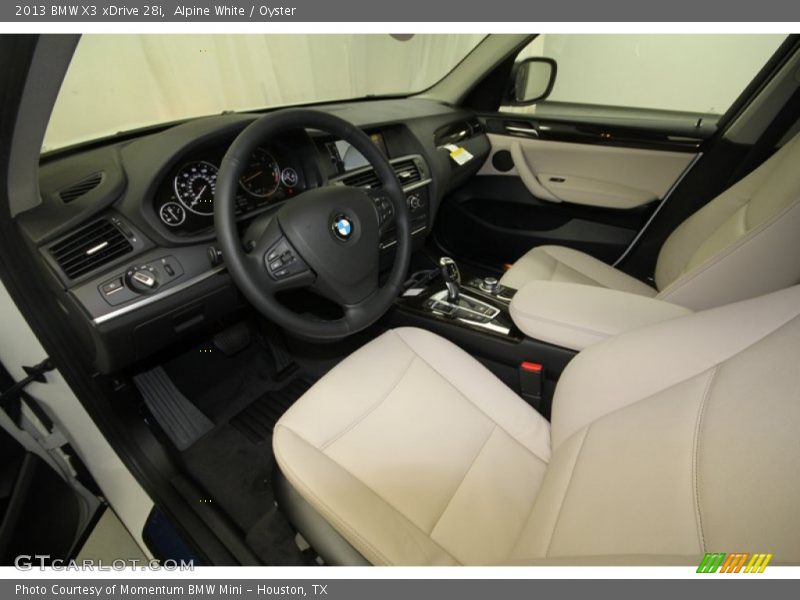 Alpine White / Oyster 2013 BMW X3 xDrive 28i