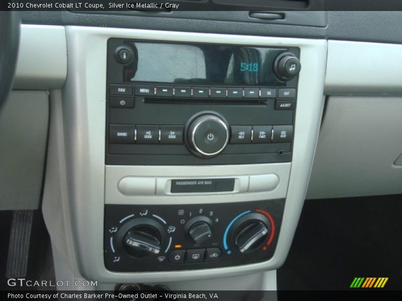 Controls of 2010 Cobalt LT Coupe