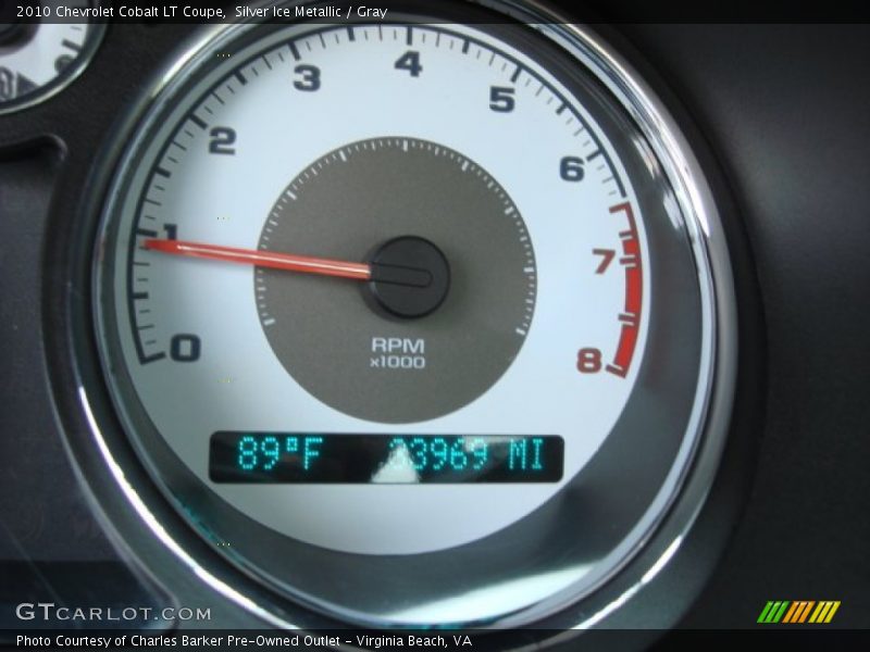 Silver Ice Metallic / Gray 2010 Chevrolet Cobalt LT Coupe