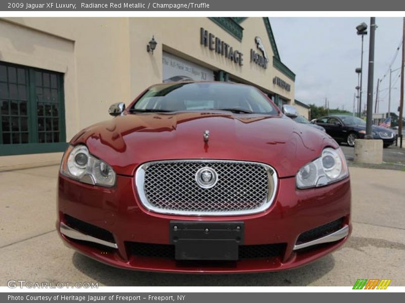 Radiance Red Metallic / Champagne/Truffle 2009 Jaguar XF Luxury