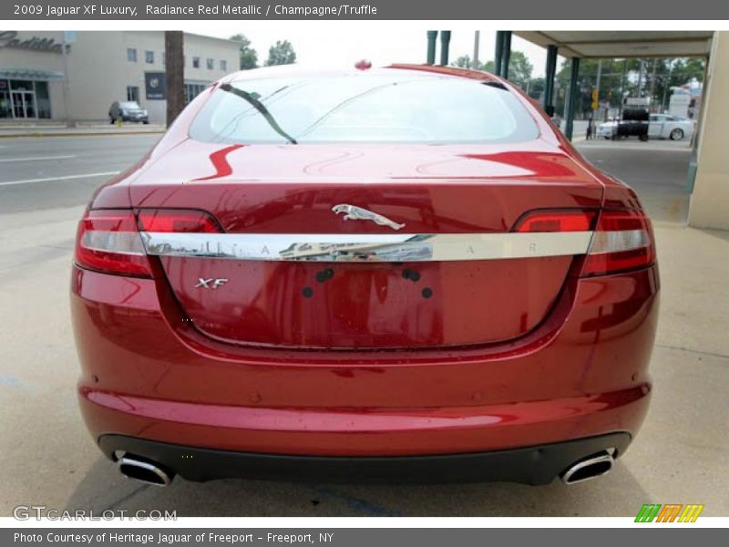 Radiance Red Metallic / Champagne/Truffle 2009 Jaguar XF Luxury