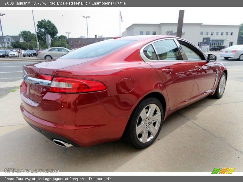 Radiance Red Metallic / Champagne/Truffle 2009 Jaguar XF Luxury