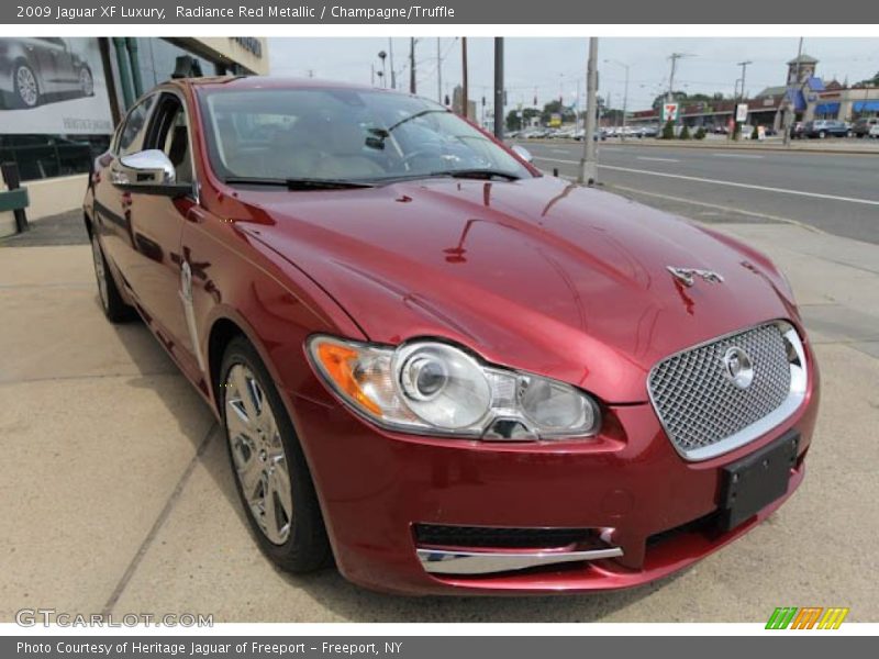 Radiance Red Metallic / Champagne/Truffle 2009 Jaguar XF Luxury