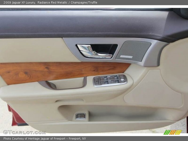 Radiance Red Metallic / Champagne/Truffle 2009 Jaguar XF Luxury
