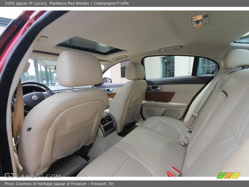 Radiance Red Metallic / Champagne/Truffle 2009 Jaguar XF Luxury