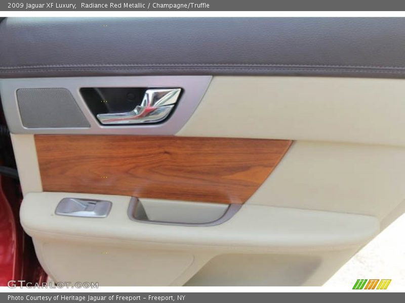 Radiance Red Metallic / Champagne/Truffle 2009 Jaguar XF Luxury