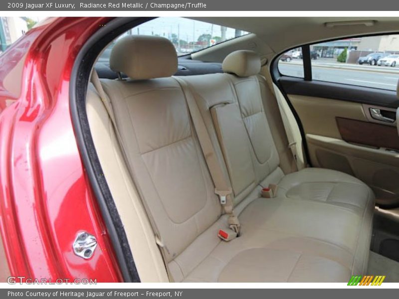 Radiance Red Metallic / Champagne/Truffle 2009 Jaguar XF Luxury