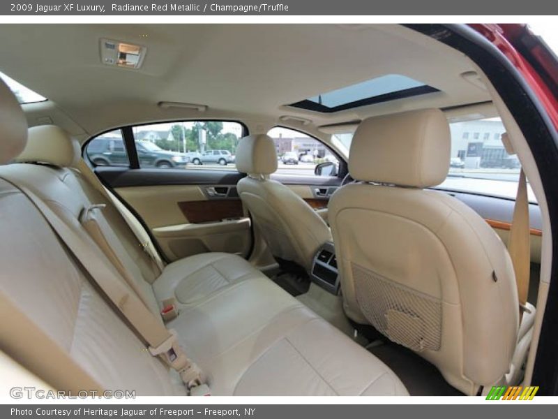 Radiance Red Metallic / Champagne/Truffle 2009 Jaguar XF Luxury