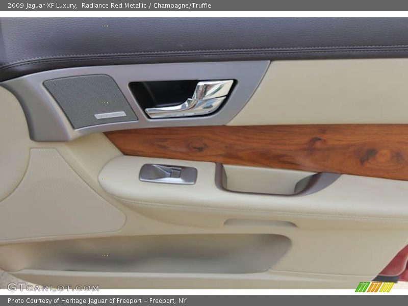 Radiance Red Metallic / Champagne/Truffle 2009 Jaguar XF Luxury