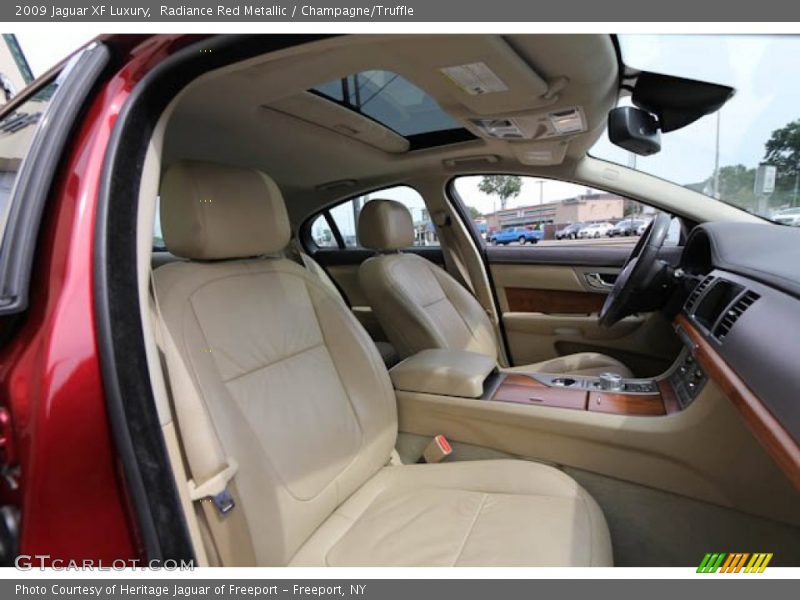 Radiance Red Metallic / Champagne/Truffle 2009 Jaguar XF Luxury