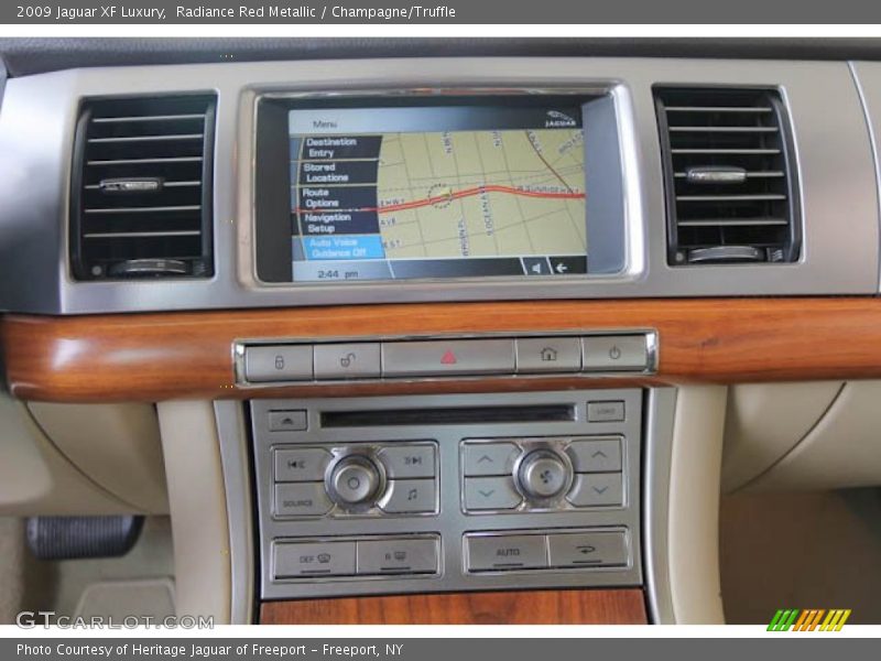 Radiance Red Metallic / Champagne/Truffle 2009 Jaguar XF Luxury