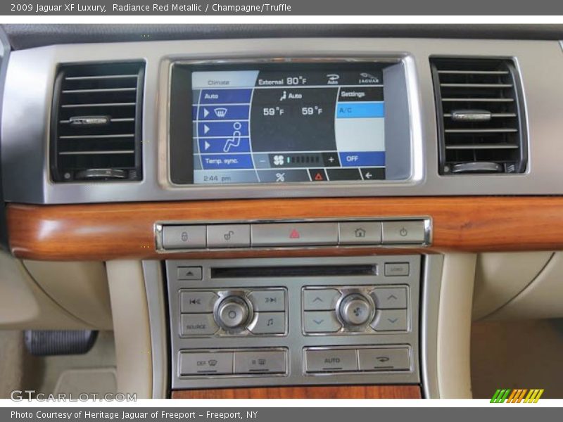 Radiance Red Metallic / Champagne/Truffle 2009 Jaguar XF Luxury
