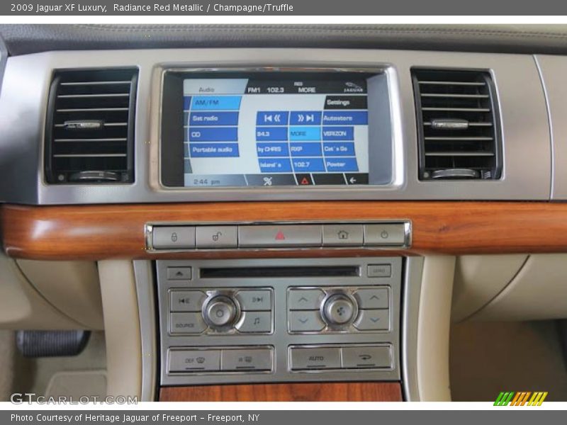 Radiance Red Metallic / Champagne/Truffle 2009 Jaguar XF Luxury