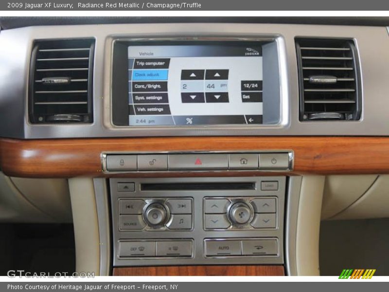 Radiance Red Metallic / Champagne/Truffle 2009 Jaguar XF Luxury