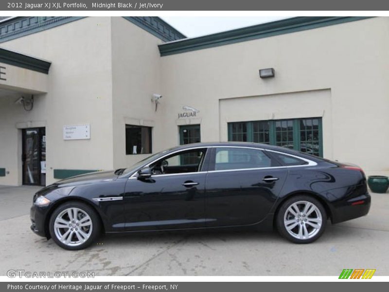Midnight Black / Jet/Ivory 2012 Jaguar XJ XJL Portfolio
