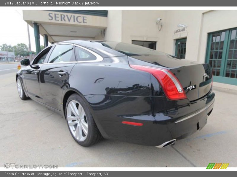 Midnight Black / Jet/Ivory 2012 Jaguar XJ XJL Portfolio