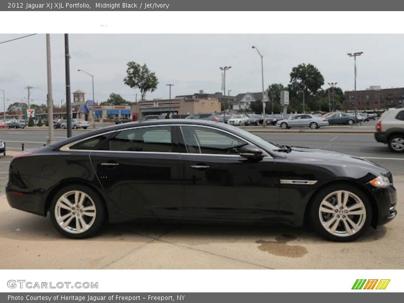 Midnight Black / Jet/Ivory 2012 Jaguar XJ XJL Portfolio