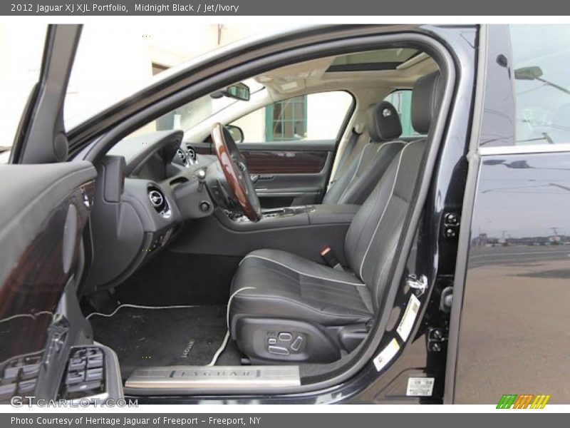 Midnight Black / Jet/Ivory 2012 Jaguar XJ XJL Portfolio