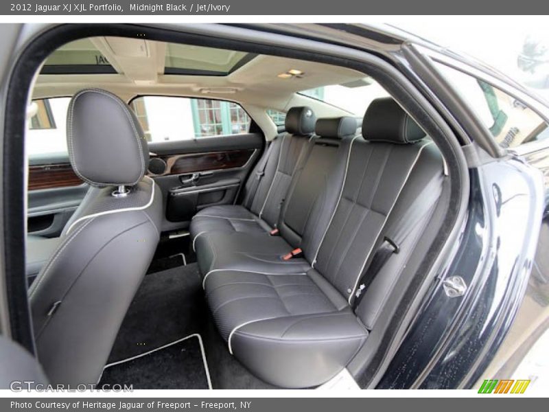 Midnight Black / Jet/Ivory 2012 Jaguar XJ XJL Portfolio
