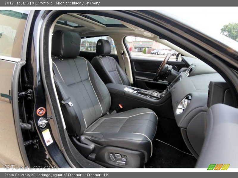 Midnight Black / Jet/Ivory 2012 Jaguar XJ XJL Portfolio