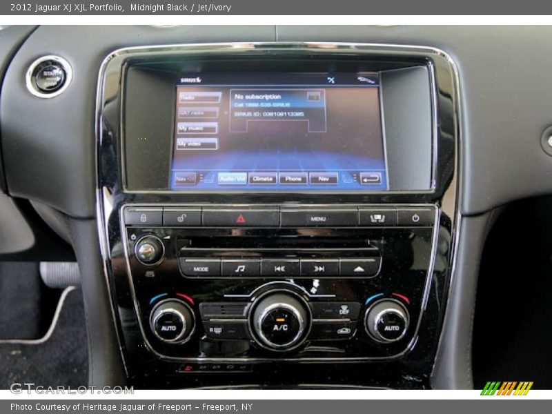Midnight Black / Jet/Ivory 2012 Jaguar XJ XJL Portfolio