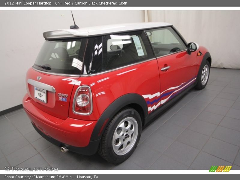 Chili Red / Carbon Black Checkered Cloth 2012 Mini Cooper Hardtop