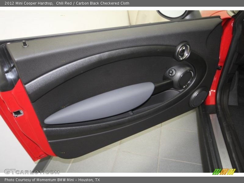 Chili Red / Carbon Black Checkered Cloth 2012 Mini Cooper Hardtop
