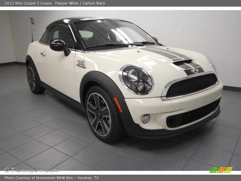 Pepper White / Carbon Black 2012 Mini Cooper S Coupe