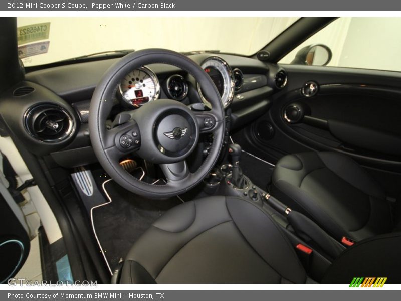 Pepper White / Carbon Black 2012 Mini Cooper S Coupe